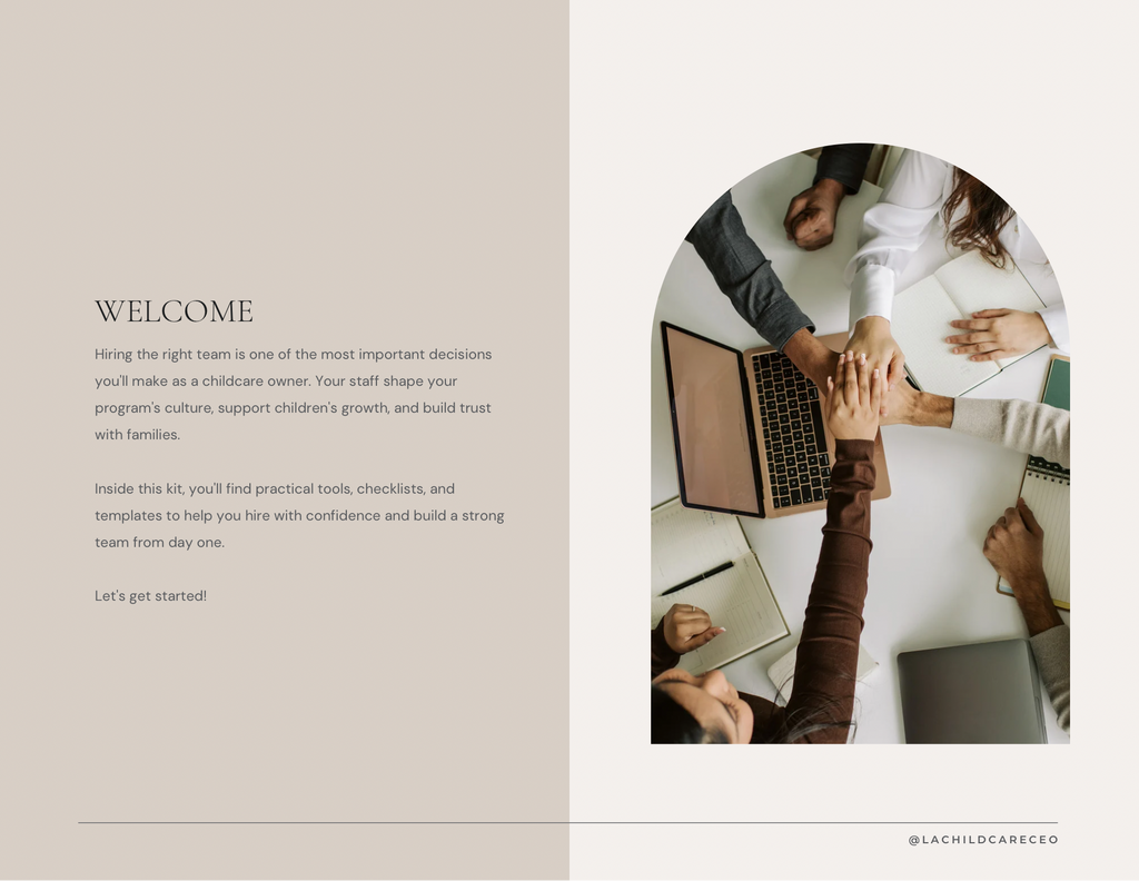 The Childcare CEO Hiring Kit